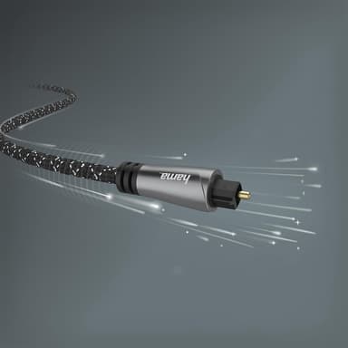 Hama optisk fiberkabel Toslink (metall/1,5 m)