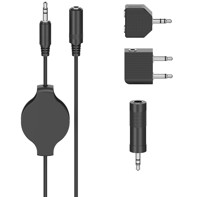 Hama adapter til hodetelefoner (1,2m)