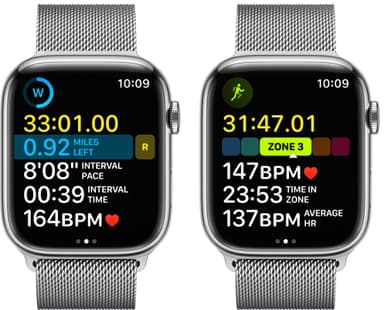 Apple Watch Series 8 45mm Cellular (rustfritt stål i sølv/ sølv milanese-reim)