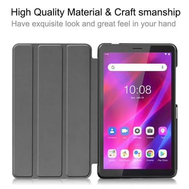 Tri-fold Veske til Lenovo Tab M7 (3rd Gen) - Svart