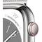 Apple Watch Series 8 45mm Cellular (rustfritt stål i sølv/ sølv milanese-reim)