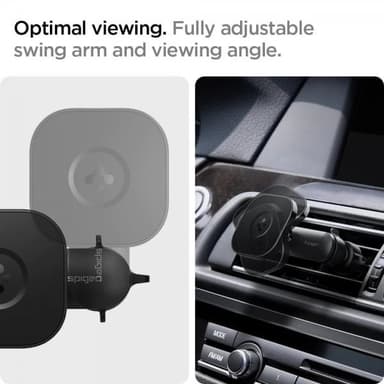 Spigen Mobilholder til bil OneTap Magnetic Car Mount Air Vent Wireless Charging Svart