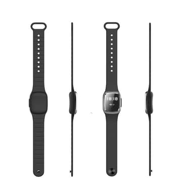 Ultralyd myggavstøtende armbåndsur USB-lading Svart