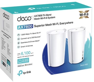 TP-Link DecoX95 AX7800 mesh WiFi-system (2-pakk)