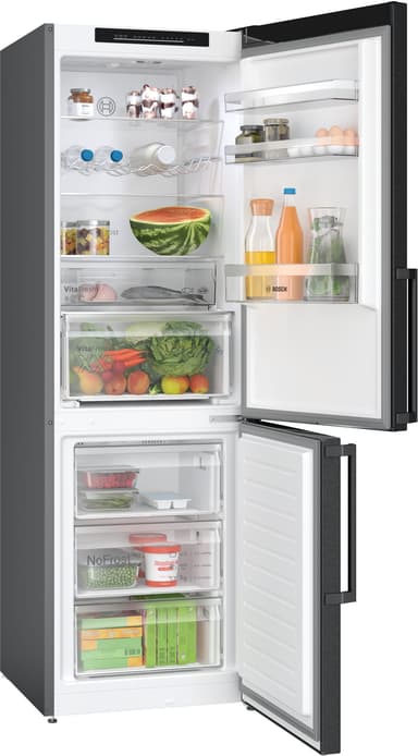 Bosch Kjøleskap/fryser kombinasjon KGN36VXCT (Black inox-antifingerprint)