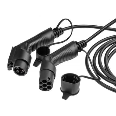 GREENCELL Laddkabel Elbil EV18 Typ1 5m 3.6kW 16A 1-FAS Svart IP55