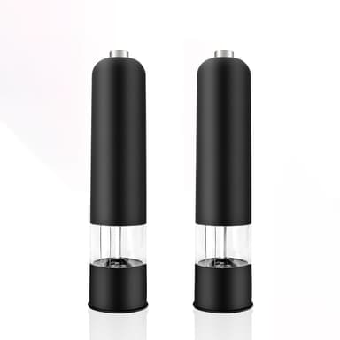 Elektrisk salt/pepperkvern 2-pak Svart