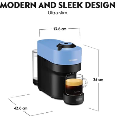 Nespresso Vertuo Pop kaffemaskin av DeLonghi ENV90.A (Pacific Blue)