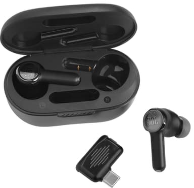 JBL Quantum True Wireless hodetelefoner (sort)