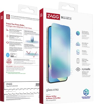 ZAGG InvisibleShield iPhone 13 Pro Max/iPhone 14 Plus Skjermbeskytter Glass XTR2