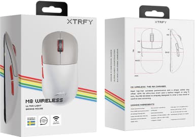Xtrfy M8 trådløs gamingmus (retro)