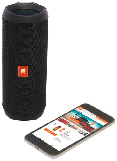 JBL Flip 4 trådløs høyttaler (sort)