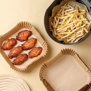 Delicious bakepapir til airfryer - firkantet BPS50