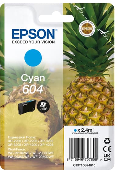 Epson 604 blekkpatron (turkis)