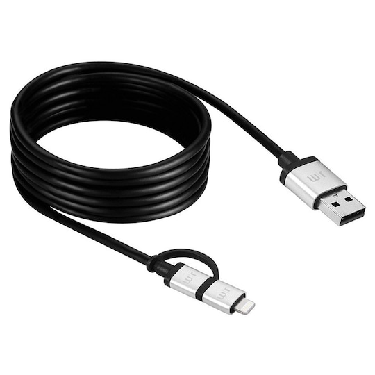 Just Mobile AluCable Duo Lightning/Mikro USB kabel