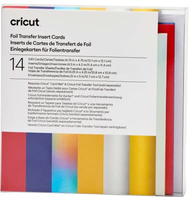 Cricut Foil innleggskort 14-pakk (feiring)
