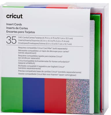 Cricut innleggskort 35-pakk (regnbue)