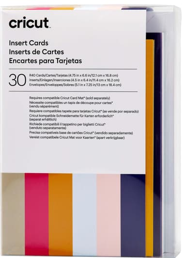 Cricut innleggskort 30-pakk (Sensei)