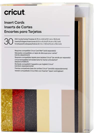 Cricut innleggskort 30-pakk (Glitz and Glam)