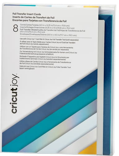 Cricut Joy A6 Foil innleggskort 8-pakk (blue lagoon)