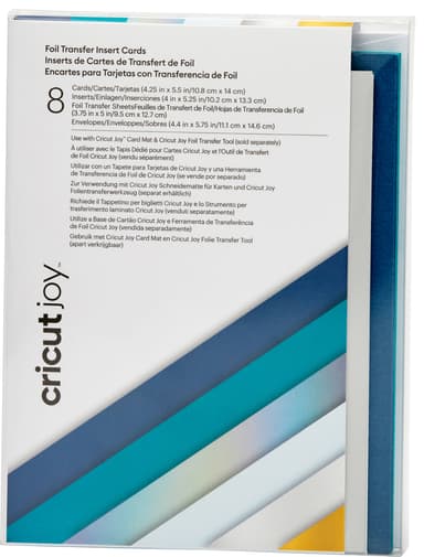 Cricut Joy A2 Foil innleggskort 8-pakk (blue lagoon)