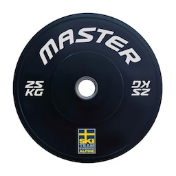 Master Fitness Bumper Ski Svart 25 kg