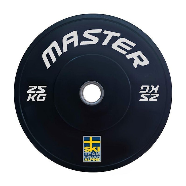 Master Fitness Bumper Ski Svart 25 kg