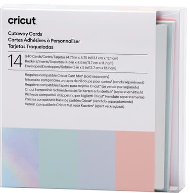 Cricut Cut-Away kort S40 (pastell)