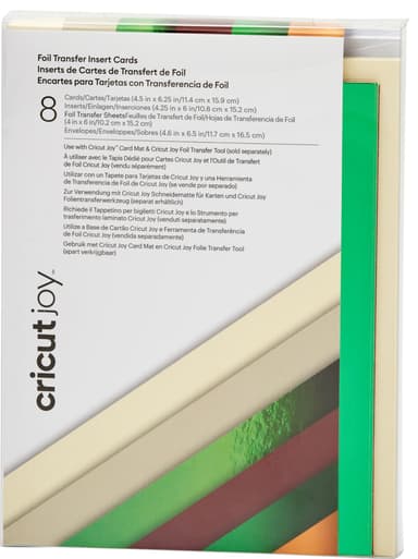 Cricut Joy A6 Foil innleggskort 8-pakk (cameron)