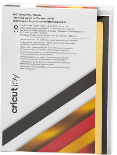 Cricut Joy A2 Foil innleggskort 8-pakk (royal flush)