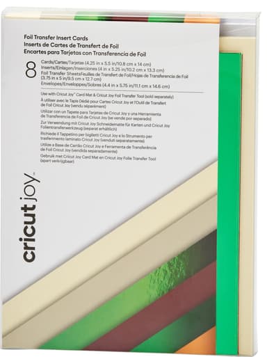 Cricut Joy A2 Foil innleggskort 8-pakk (cameron)