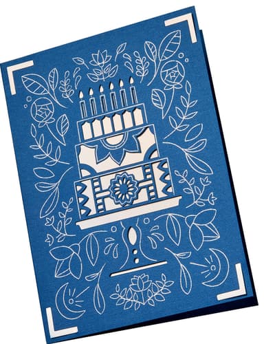Cricut Joy A6 Foil innleggskort 8-pakk (royal flush)