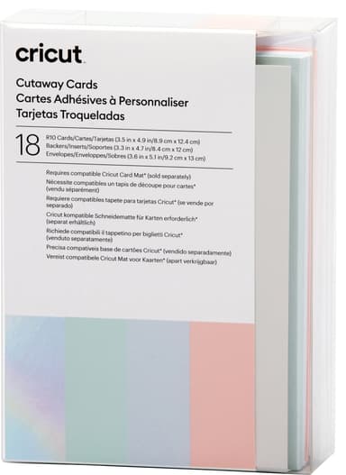 Cricut Cut-Away kort R10 (pastell)