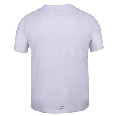 Babolat Play Crew Neck Tee Vit/Blå L