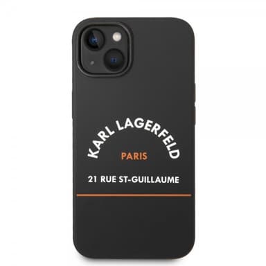 Karl Lagerfeld iPhone 14 Deksel Rue St Guillaume Svart