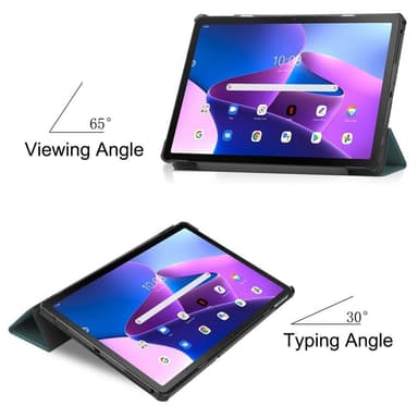 Tri-fold Deksel til Lenovo Tab M10 Plus Gen 3 - Grønn