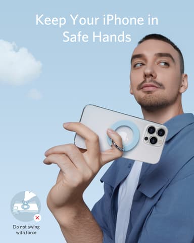 Anker Mag-Go telefonring (blå)