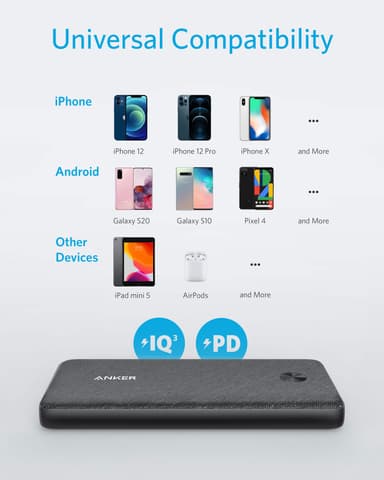 Anker PowerCore Sense 10000mAh powerbank (sort)