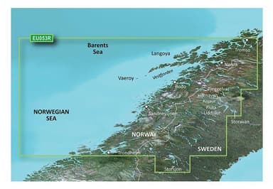 Garmin Trondheim-Tromsø Garmin VEU053R - BlueChart g3 Vision mSD/SD