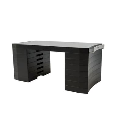 Fitwood SNÖBLOCK - TRAINING TABLE Black Brushed Stainless Steel