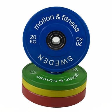 Motion & Fitness PRO Bumperplate Farget 20 kg Elkjøp