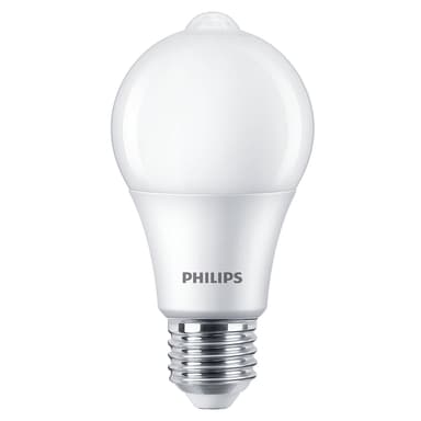 Philips LED E27 Normal 60W Bevegelsessensor 806lm