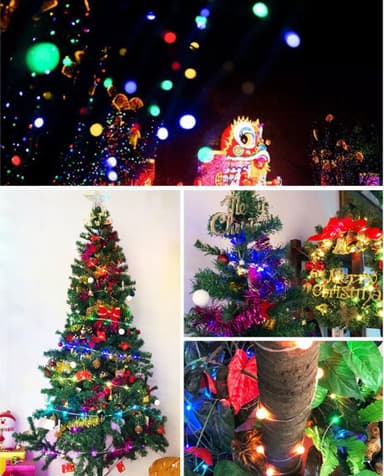 Fairy String Lights Bluetooth-kontroll Flerfarget 5 m