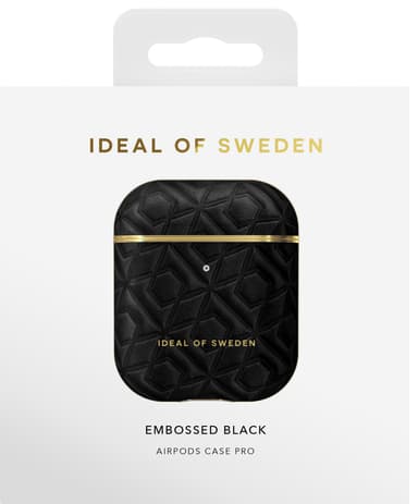 iDeal of Sweden AirPods Gen 1/ 2 deksel (Embossed Black)