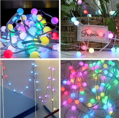 Fairy String Lights Bluetooth-kontroll Flerfarget 5 m
