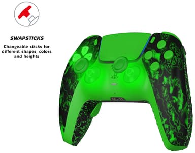 King PS5 Prime Pro trådløs kontroller (grønn)