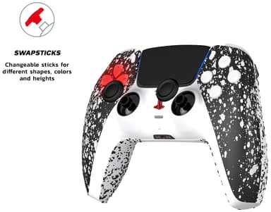 King PS5 Prime trådløs kontroller (hvit)