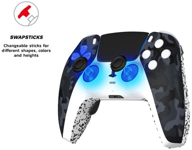 King PS5 Prime Pro trådløs kontroller (sort)