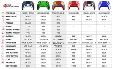 King PS5 Prime Pro trådløs kontroller (sort)