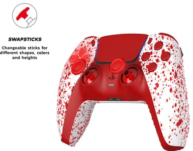 King PS5 Prime trådløs kontroller (rød)